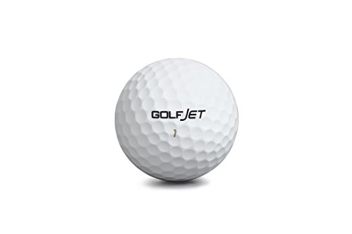 GOLFJET JET4 Pack 12 x Premium JET4 pelotas de golf. Cubierta de uretano de doble capa de 4 capas, UltraSoft 338 Dimple Hex Aero