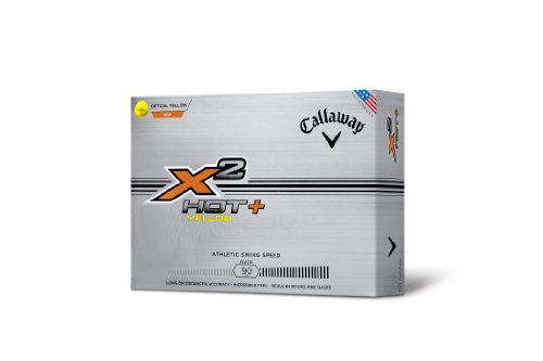 Callaway 2014 Golf X2 Hot Plus - Pelotas de Golf (12 Unidades) Amarillo