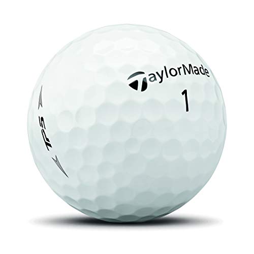 TaylorMade TP5 - Pelotas de Golf, Unisex Adulto, Pelota de Golf, M7152201, Blanco, One Dozen