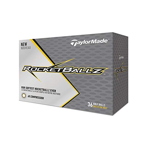 TaylorMade Rocketballz - Pelotas de golf, color blanco (tres docenas)