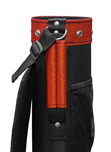 Longridge Ultra Light - Bolsa de Golf (5 Pulgadas), Color Negro y Rojo
