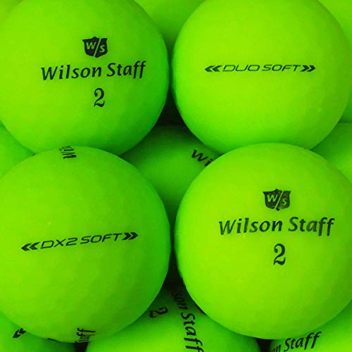 lbc-sports 24 Wilson Staff Dx2 / Duo Soft Optix - Pelotas de Golf AAAAA, Color Verde, Acabado Mate, Pelotas de Golf usadas