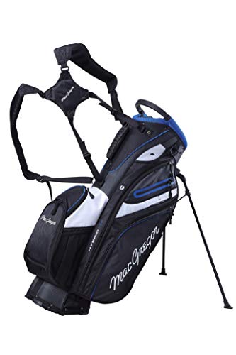 MacGregor Golf MACBAG146 Mactec Hybrid 14 Golf Club Stand Carry Trolley Bag, Negro