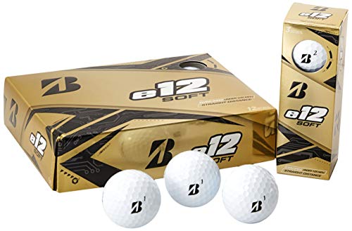 Bridgestone Golf Hombre Blanco E12 Soft (12 Bolas), Talla única