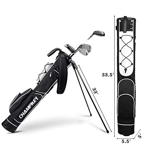 Champkey Bolsa de golf ligera, fácil de transportar y duradera, bolsa de golf de campo – Bolsa de dominio de golf ideal para campos de golf y viajes