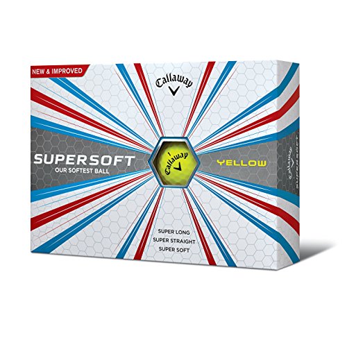 Callaway Supersoft Bolas de Golf, Unisex Adulto, Amarillo, Talla Única