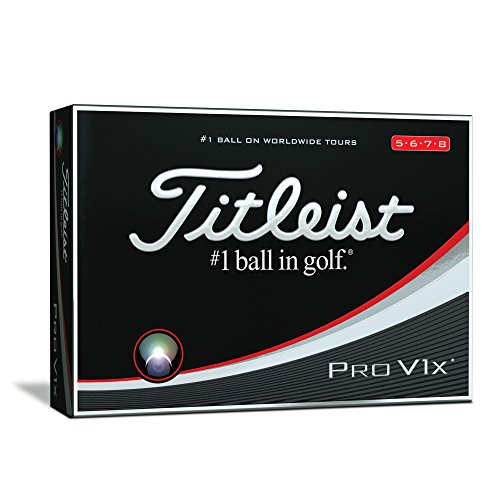 Titleist ProV1x Números Altos Bolas 4 Capas de Golf, Unisex Adulto, Blanco, Talla Única