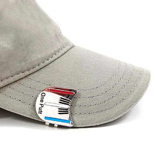 visork Golf Hat Clip Golf marcador para pelotas de golf mini golf herramienta de alineación objetivo con enganche para gorra para actividades al aire libre