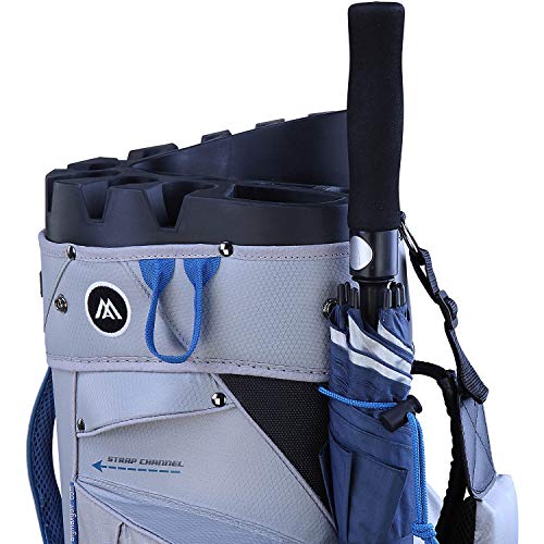 Big Max Dri Lite Silencio Cartbag - Bolsa de Golf Impermeable, Azul