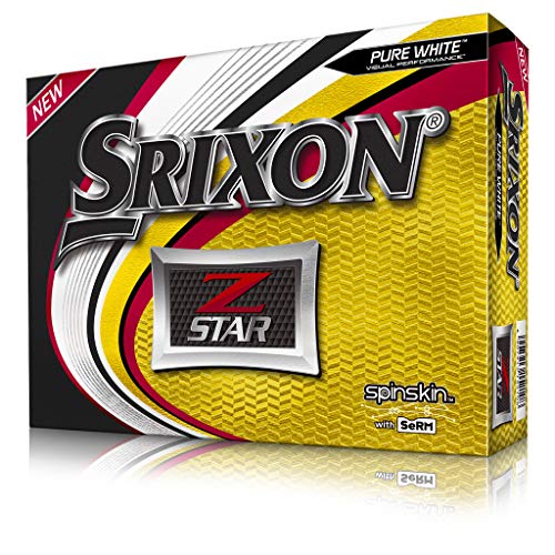 Srixon Z-Star_6_Wht (12) Docena Bolas de Golf, Adultos Unisex, Blanco, Talla Unica