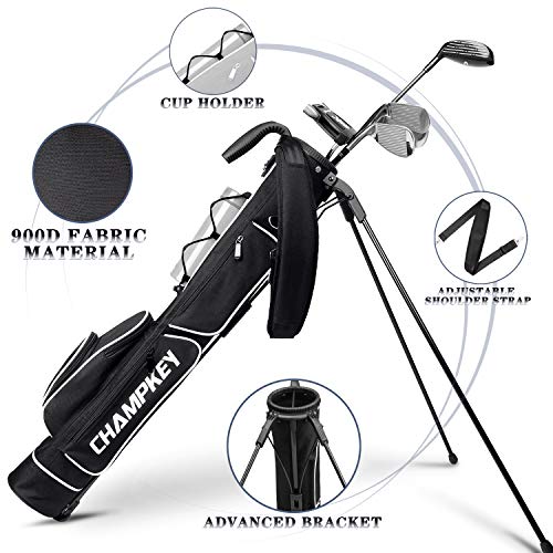 Champkey Bolsa de golf ligera, fácil de transportar y duradera, bolsa de golf de campo – Bolsa de dominio de golf ideal para campos de golf y viajes