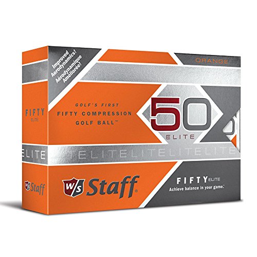 Wilson Staff Fifty Elite – Bolas de Golf, Color Naranja