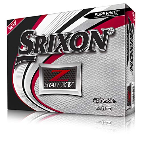 Srixon Z-Star-XV6_Wht_(12) Docena Bolas de Golf, Adultos Unisex, Blanco (White), Talla Unica